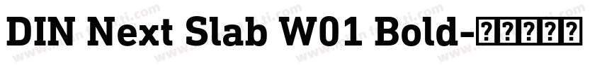 DIN Next Slab W01 Bold字体转换